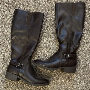 Croft & Barrow Black Over the Knee Boots
